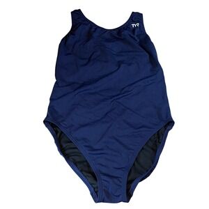 TYR Durafast Maxfit-A One Piece Swimsuit Navy Blue Womens Size 40 1X MDUR7A